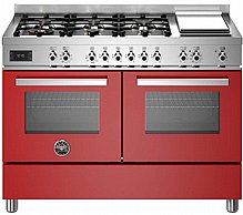 תנור משולב כיריים Bertazzoni HER1206G בצבע אדום תנור משולב כיריים Bertazzoni HER1206G בצבע אדום