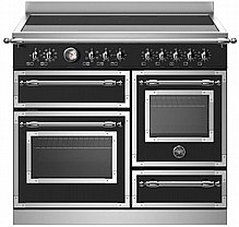 תנור כפול Bertazzoni משולב אינדוקציה חשמלי 100 ס"מ דגם HER105I3E - צבע שחור תנור כפול Bertazzoni משולב אינדוקציה חשמלי 100 ס"מ דגם HER105I3E - צבע שחור